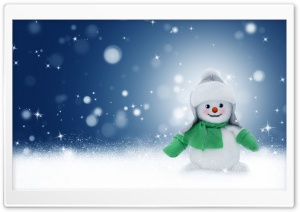 Cute Christmas Snowman Ultra HD Wallpaper for 4K UHD Widescreen desktop, tablet & smartphone