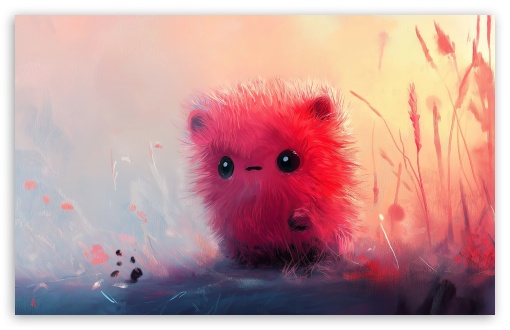 Cute, Creature, Fluffy, Painting, Pink, Art UltraHD Wallpaper for UHD 16:9 ; HD 16:9 ; UltraWide 21:9 24:10 32:9 32:10 ; Widescreen 16:10 5:3 ; Fullscreen 4:3 5:4 3:2 ; Tablet 1:1 ; Mobile 9:16 9:19.5 9:20 9:21 9:22 10:16 2:3 3:5 3:4 ; Dual 16:10 5:3 16:9 4:3 5:4 3:2 ;
