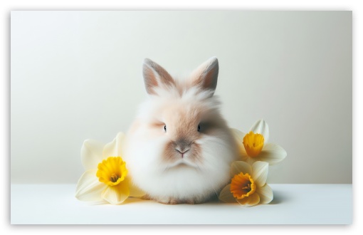 Cute Fluffy Bunny, Daffodils Flowers, 2024 Easter UltraHD Wallpaper for Wide 16:10 5:3 Widescreen WHXGA WQXGA WUXGA WXGA WGA ; UltraWide 21:9 24:10 ; 8K UHD TV 16:9 Ultra High Definition 2160p 1440p 1080p 900p 720p ; UHD 16:9 2160p 1440p 1080p 900p 720p ; Standard 4:3 5:4 3:2 Fullscreen UXGA XGA SVGA QSXGA SXGA DVGA HVGA HQVGA ( Apple PowerBook G4 iPhone 4 3G 3GS iPod Touch ) ; Smartphone 16:9 2160p 1440p 1080p 900p 720p ; Tablet 1:1 ; iPad 1/2/Mini ; Mobile 4:3 5:3 3:2 16:9 5:4 - UXGA XGA SVGA WGA DVGA HVGA HQVGA ( Apple PowerBook G4 iPhone 4 3G 3GS iPod Touch ) 2160p 1440p 1080p 900p 720p QSXGA SXGA ;