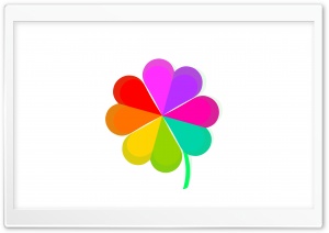 Cute Four Leaf Clover Rainbow Ultra HD Wallpaper for 4K UHD Widescreen desktop, tablet & smartphone