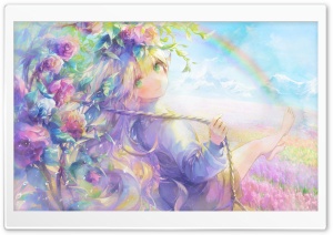 Cute Girl Drawing Ultra HD Wallpaper for 4K UHD Widescreen desktop, tablet & smartphone