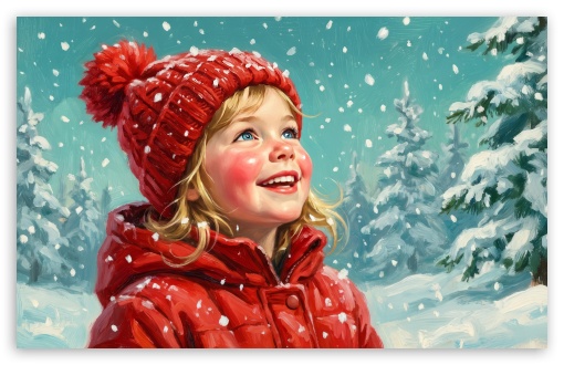 Cute Girl in Red Enjoying Winter Snow UltraHD Wallpaper for HD 16:9 ; UltraWide 21:9 24:10 32:9 32:10 ; Widescreen 16:10 5:3 ; Fullscreen 4:3 5:4 3:2 ; Tablet 1:1 ; Mobile 9:16 9:19.5 9:20 10:16 2:3 3:5 3:4 ; Dual 16:10 5:3 16:9 4:3 5:4 3:2 ;