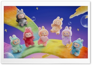 Cute Labubu Aesthetic 4K UHD Wallpaper for Widescreen and UltraWide Desktop, UltraHD TV, Smartphone, Tablet