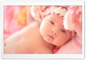 Cute Newborn Baby Girl - Sofia Ultra HD Wallpaper for 4K UHD Widescreen desktop, tablet & smartphone