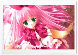 Cute Pink Anime Ultra HD Wallpaper for 4K UHD Widescreen desktop, tablet & smartphone