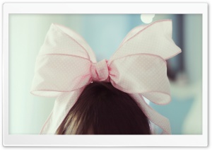 Cute Pink Bow Ultra HD Wallpaper for 4K UHD Widescreen desktop, tablet & smartphone