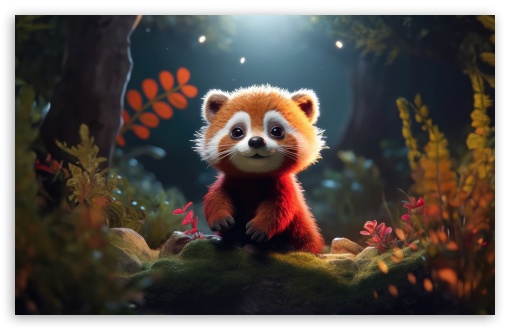 Cute Red Panda Cub Art UltraHD Wallpaper for UHD 16:9 2160p 1440p 1080p 900p 720p ; 8K UHD TV 16:9 Ultra High Definition 2160p 1440p 1080p 900p 720p ; UltraWide 21:9 24:10 ; Widescreen 16:10 5:3 WHXGA WQXGA WUXGA WXGA WGA ; Fullscreen 4:3 5:4 3:2 UXGA XGA SVGA QSXGA SXGA DVGA HVGA HQVGA ( Apple PowerBook G4 iPhone 4 3G 3GS iPod Touch ) ; Tablet 1:1 ; Mobile 9:16 2:3 3:5 3:4 - ;