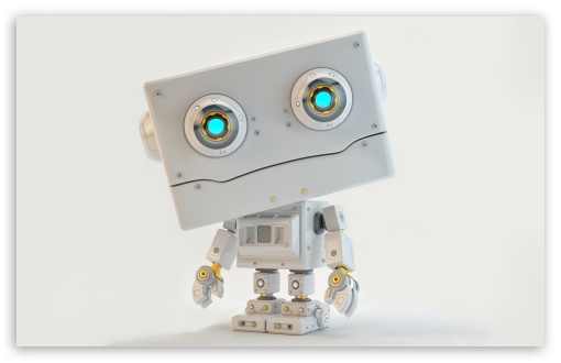 Cute Robot UltraHD Wallpaper for UHD 16:9 ; HD 16:9 ; UltraWide 21:9 24:10 ; Widescreen 16:10 5:3 ; Fullscreen 4:3 5:4 3:2 ; Tablet 1:1 ;