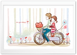 Cute Valentine Couple Ultra HD Wallpaper for 4K UHD Widescreen desktop, tablet & smartphone
