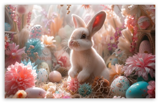 Cute White Easter Bunny UltraHD Wallpaper for UHD 16:9 ; HD 16:9 ; UltraWide 21:9 24:10 32:9 32:10 ; Widescreen 16:10 5:3 ; Fullscreen 4:3 5:4 3:2 ; Tablet 1:1 ; Mobile 9:16 9:19.5 9:20 10:16 2:3 3:5 3:4 ; Dual 16:10 5:3 16:9 4:3 5:4 3:2 ;