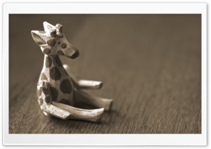 Cute Wooden Giraffe Ultra HD Wallpaper for 4K UHD Widescreen desktop, tablet & smartphone