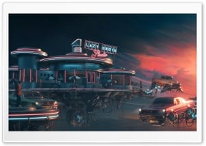 Cyber Metaverse Space Hotel 4K UHD Wallpaper for Widescreen and UltraWide Desktop, UltraHD TV, Smartphone, Tablet