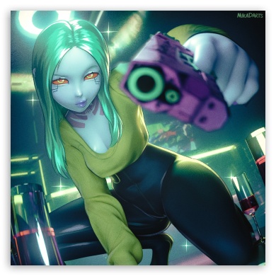 Cyberpunk UltraHD Wallpaper for Tablet 1:1 ;