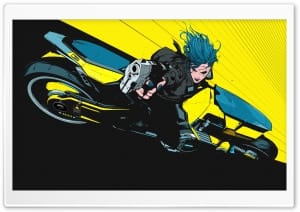 Cyberpunk Bike 4K UHD Wallpaper for Widescreen and UltraWide Desktop, UltraHD TV, Smartphone, Tablet