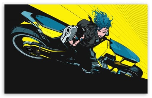 Cyberpunk Bike UltraHD Wallpaper for UHD 16:9 ; HD 16:9 ; UltraWide 21:9 24:10 ; Widescreen 16:10 ;
