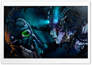 Cyberpunk Digital Art Ultra HD Wallpaper for 4K UHD Widescreen desktop, tablet & smartphone