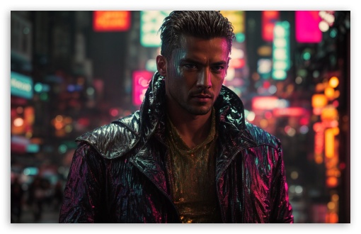 Cyberpunk Man Standing in the Rain on the Street UltraHD Wallpaper for UHD 16:9 ; HD 16:9 ; UltraWide 21:9 24:10 32:9 32:10 ; Widescreen 16:10 5:3 ; Fullscreen 4:3 5:4 3:2 ; Tablet 1:1 ; Mobile 9:16 9:19.5 9:20 10:16 2:3 3:5 3:4 ; Dual 16:10 5:3 16:9 4:3 5:4 3:2 ;