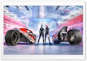 Cyberpunk Motorcycle Arena 4K UHD Wallpaper for Widescreen and UltraWide Desktop, UltraHD TV, Smartphone, Tablet