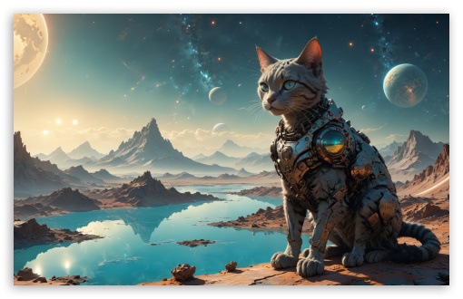 Cyborg Cat UltraHD Wallpaper for UHD 16:9 ; HD 16:9 ; UltraWide 21:9 24:10 32:9 32:10 ; Widescreen 16:10 5:3 ; Fullscreen 4:3 5:4 3:2 ; Tablet 1:1 ; Mobile 9:16 9:19.5 9:20 9:21 10:16 2:3 3:5 3:4 ; Dual 16:10 5:3 16:9 4:3 5:4 3:2 ;