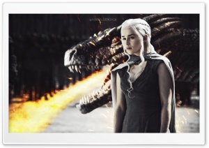 Daenerys With Dragon Ultra HD Wallpaper for 4K UHD Widescreen desktop, tablet & smartphone
