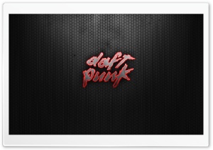 Daft Punk Logo Red Ultra HD Wallpaper for 4K UHD Widescreen desktop, tablet & smartphone