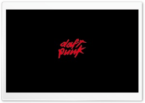 Daft Punk Red Logo Ultra HD Wallpaper for 4K UHD Widescreen desktop, tablet & smartphone