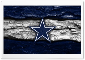 Dallas Cowboys Wooden Logo 4K UHD Wallpaper for Widescreen and UltraWide Desktop, UltraHD TV, Smartphone, Tablet