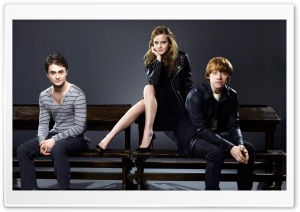 Daniel Radcliffe, Rupert Grint and Emma Watson Ultra HD Wallpaper for 4K UHD Widescreen desktop, tablet & smartphone