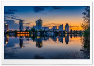 Danube river, Vienna city, Austria Ultra HD Wallpaper for 4K UHD Widescreen desktop, tablet & smartphone