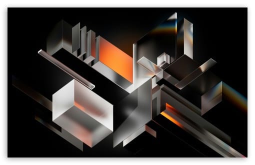 Dark 3D Geometric Abstract Glass Shapes UltraHD Wallpaper for UHD 16:9 ; HD 16:9 ; UltraWide 21:9 24:10 32:9 32:10 ; Widescreen 16:10 ; Tablet 1:1 ; Mobile 9:16 9:19.5 9:20 9:21 9:22 ; Dual 16:10 16:9 ; Triple 16:10 16:9 ;