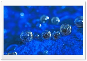 Dark Blue Background With Bubbles Ultra HD Wallpaper for 4K UHD Widescreen desktop, tablet & smartphone