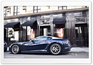 Dark Blue Ferrari Ultra HD Wallpaper for 4K UHD Widescreen desktop, tablet & smartphone