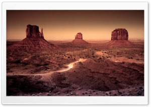 Dark Monument Valley, Arizona Ultra HD Wallpaper for 4K UHD Widescreen desktop, tablet & smartphone