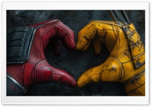 Deadpool and Wolverine Love Ultra HD Wallpaper for 4K UHD Widescreen Desktop, Lockscreen, Screensaver, TV, Tablet, Smartphone