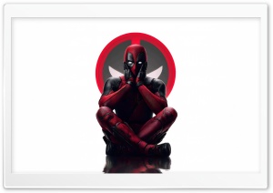 Deadpool White Background 4K UHD Wallpaper for Widescreen and UltraWide Desktop, UltraHD TV, Smartphone, Tablet