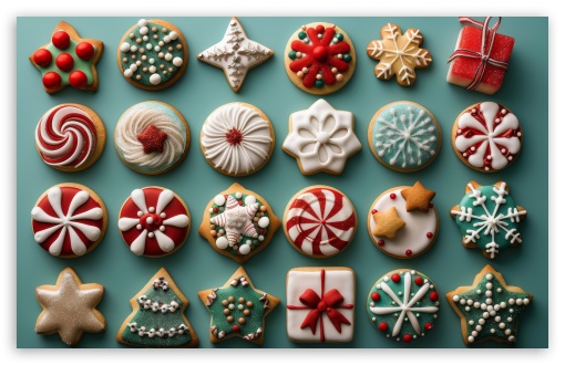 Decorated Christmas Cookies UltraHD Wallpaper for UHD 16:9 ; HD 16:9 ; UltraWide 21:9 24:10 32:10 ; Widescreen 16:10 5:3 ; Fullscreen 4:3 3:2 ; Mobile 9:19.5 9:20 9:21 9:22 2:3 ; Dual 16:10 5:3 ;