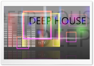 Deep House Music Square Abstract Words 2015 design by Tony Kokhan Ultra HD Wallpaper for 4K UHD Widescreen desktop, tablet & smartphone