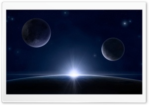 Deep Space, Cold Blue Ultra HD Wallpaper for 4K UHD Widescreen desktop, tablet & smartphone
