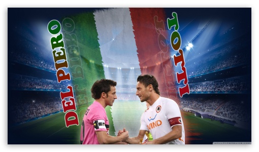 Del piero vs Totti UltraHD Wallpaper for HD 16:9 ;