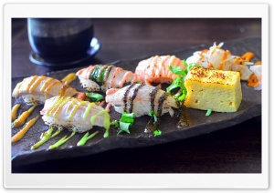 Delicious Sushi Ultra HD Wallpaper for 4K UHD Widescreen desktop, tablet & smartphone