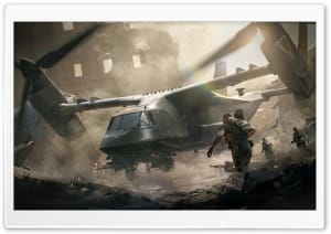 Delta Force Video Game CSV-35 Helicopter 4K UHD Wallpaper for Widescreen and UltraWide Desktop, UltraHD TV, Smartphone, Tablet
