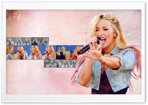 Demi Lovato Singing Ultra HD Wallpaper for 4K UHD Widescreen desktop, tablet & smartphone