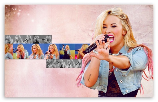 Demi Lovato Singing Ultra HD Desktop Background Wallpaper for 4K UHD TV :  Tablet : Smartphone