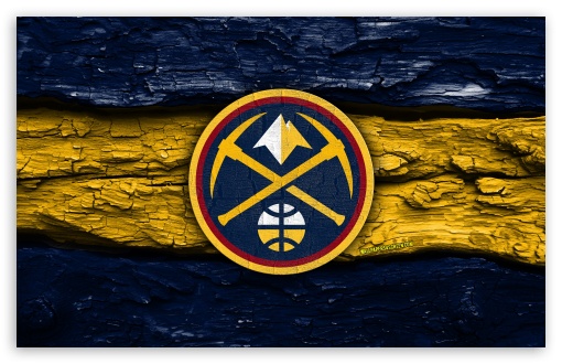 Denver Nuggets Wooden Logo UltraHD Wallpaper for Widescreen 16:10 ;