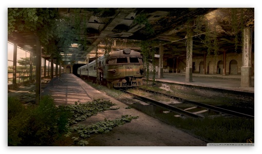 Derelict Train Station - Modified UltraHD Wallpaper for HD 16:9 ;