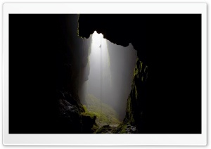 Descending Into Deep Cave Ultra HD Wallpaper for 4K UHD Widescreen desktop, tablet & smartphone