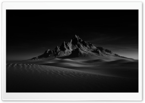 Desert Mountain Black and White Ultra HD Wallpaper for 4K UHD Widescreen desktop, tablet & smartphone