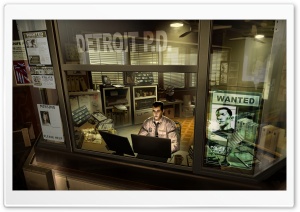 Deus Ex Human Revolution Detroit Police Department Ultra HD Wallpaper for 4K UHD Widescreen desktop, tablet & smartphone