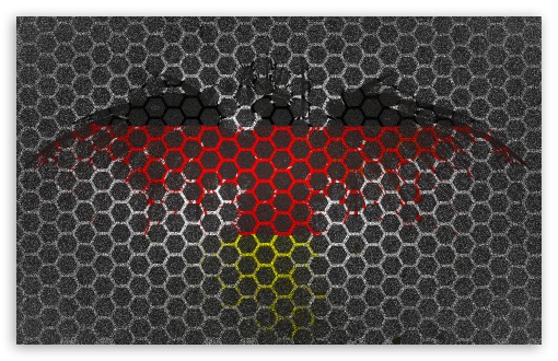 Deutsche Flagge Hexagon UltraHD Wallpaper for Wide 16:10 Widescreen WHXGA WQXGA WUXGA WXGA ;