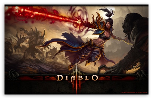 Diablo III - Battle UltraHD Wallpaper for Wide 16:10 Widescreen WHXGA WQXGA WUXGA WXGA ; Standard 4:3 5:4 Fullscreen UXGA XGA SVGA QSXGA SXGA ; iPad 1/2/Mini ; Mobile 4:3 5:4 - UXGA XGA SVGA QSXGA SXGA ;